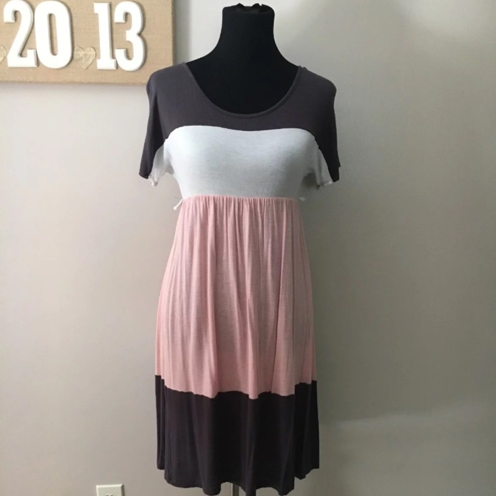 PinkBlush colorblock Dress